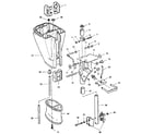 Craftsman 225581741 motor leg and swivel bracket diagram