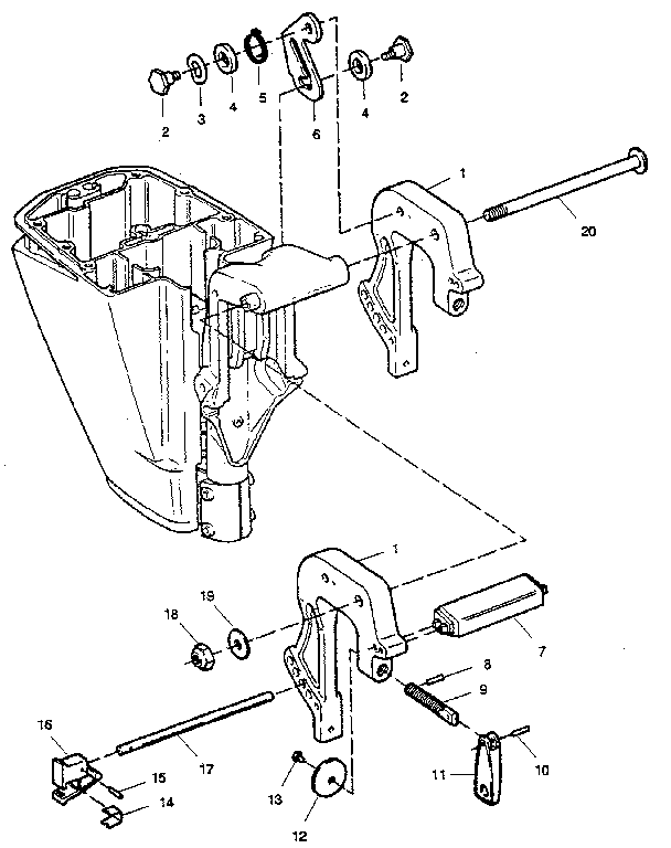 Stern brackets