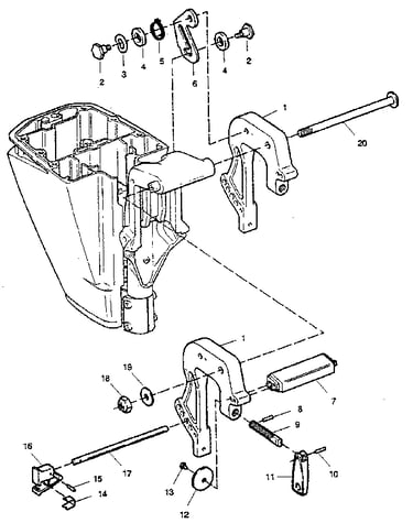Stern brackets