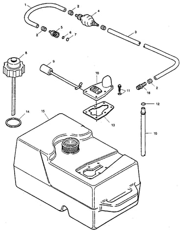 Fuel tank and line