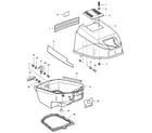 Craftsman 225581751 engine cover and support plate diagram
