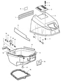 Engine cover and support plate