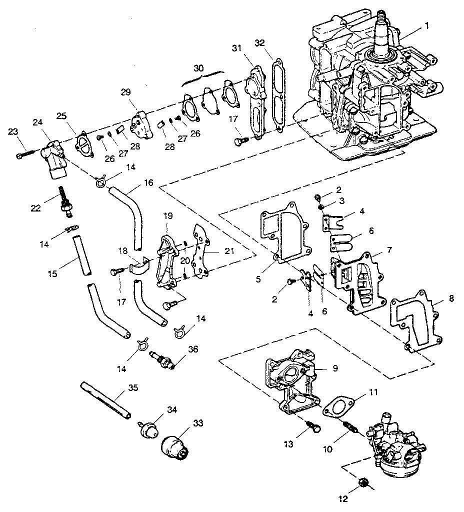 Fuel intake and recirculation system