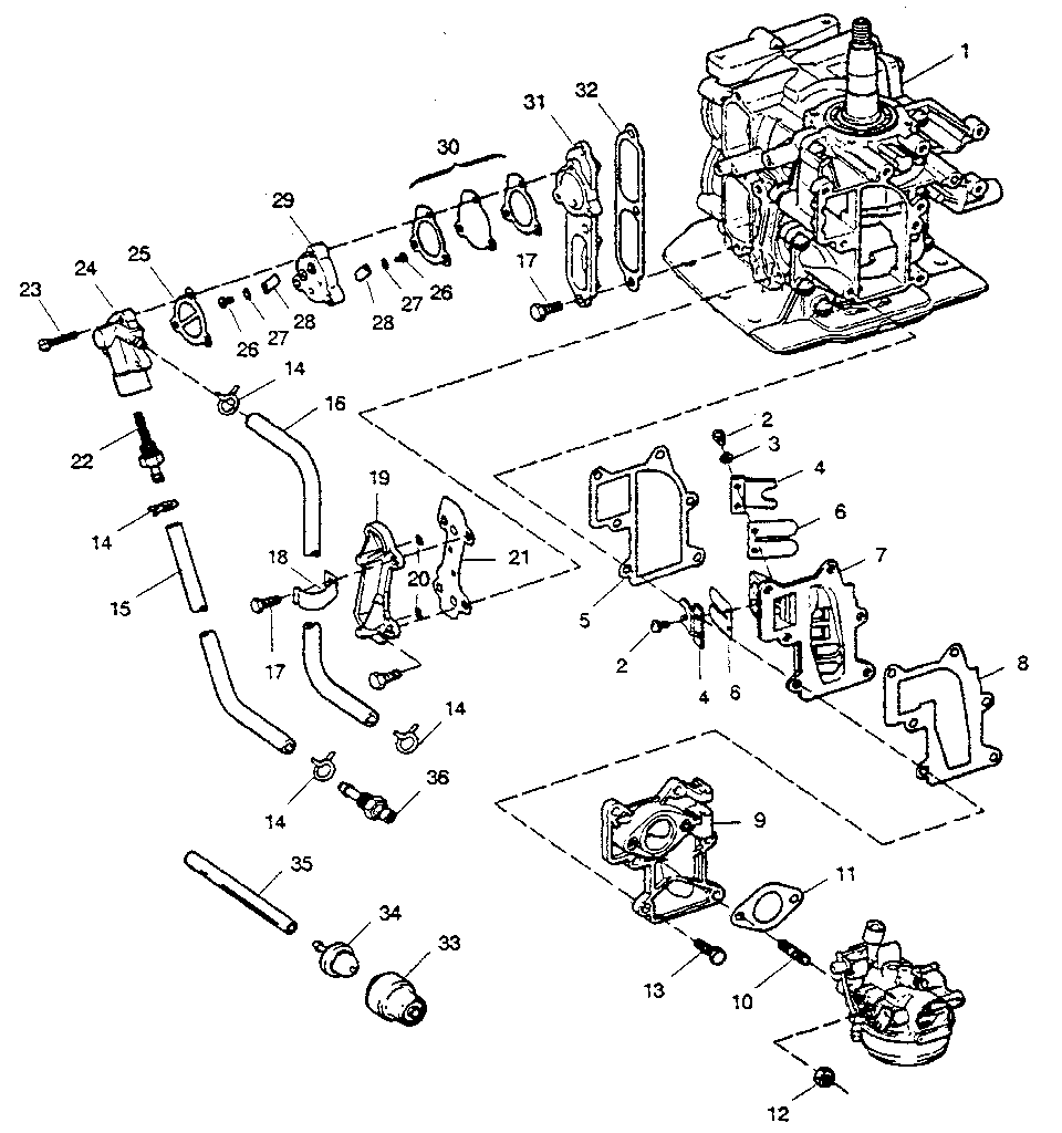 Fuel intake and recirculation system
