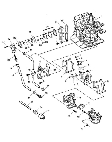 Fuel intake and recirculation system