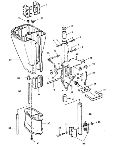 Motor leg and swivel bracket