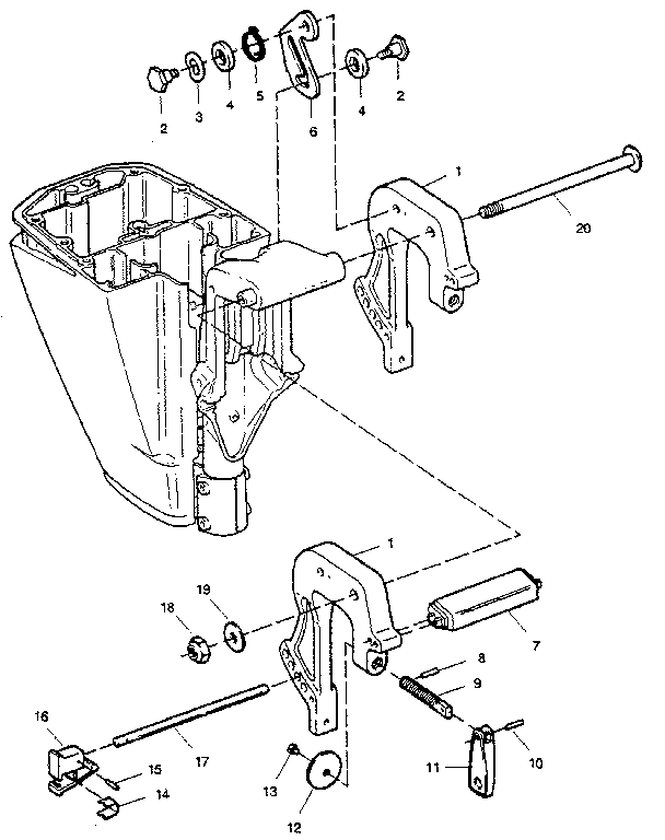 Stern brackets
