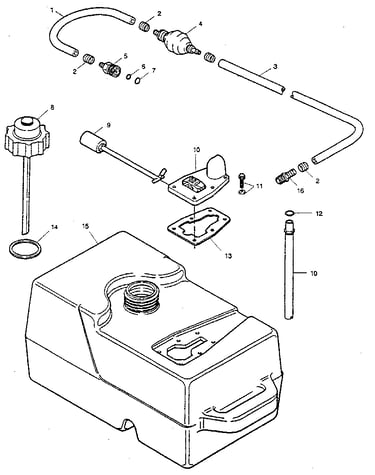 Fuel tank and line