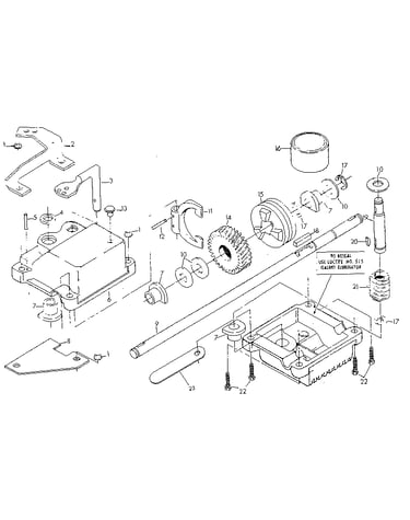 Gear case assembly no. 88387
