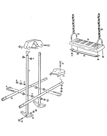 Airglide and swing assembly