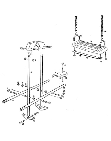 Airglide and swing assembly