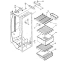 Kenmore 1068590572 refrigerator liner diagram