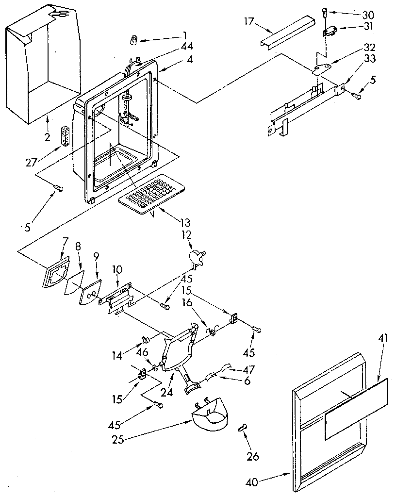 Dispenser front
