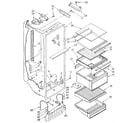 Kenmore 1068555610 refrigerator liner diagram