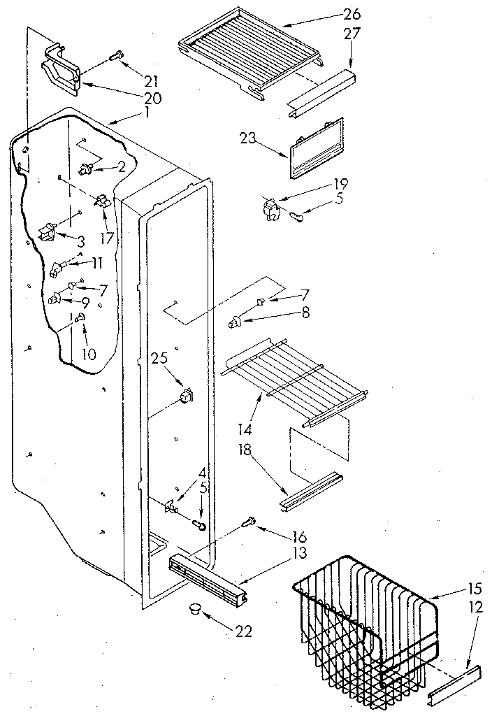 Freezer liner