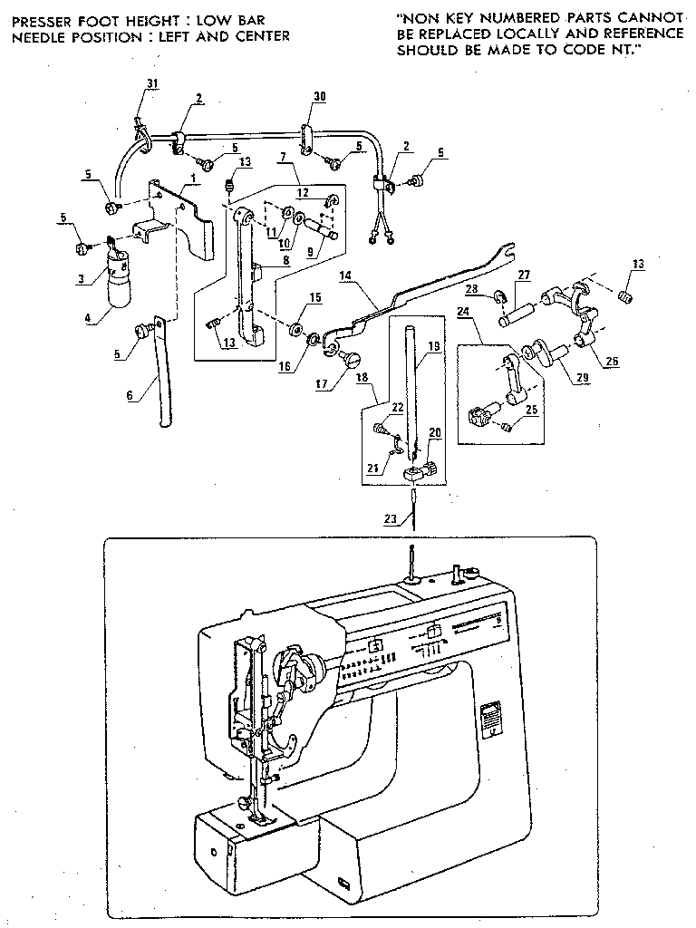 Needle support assembly