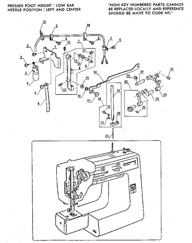 Needle support assembly