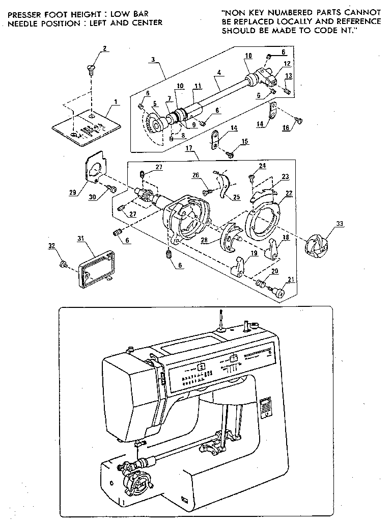 Lower shaft assembly and shuttle race
