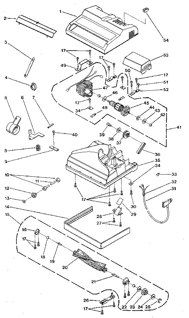 Nozzle and motor assembly