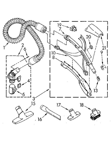 Hose and attachment