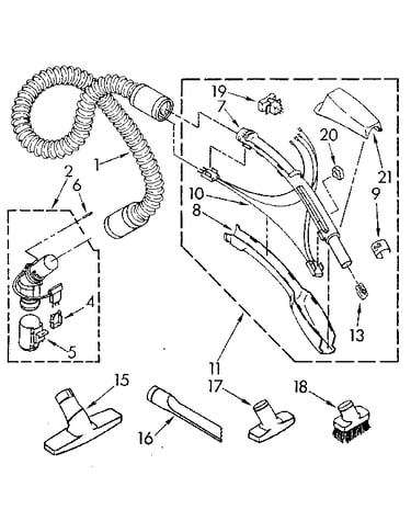 Hose and attachment