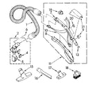 Kenmore 1162845082 hose and attachment diagram