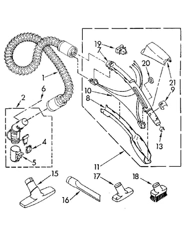 Hose and attachment