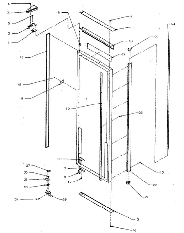 Refrigerator door