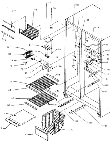 Freezer shelf and lighting