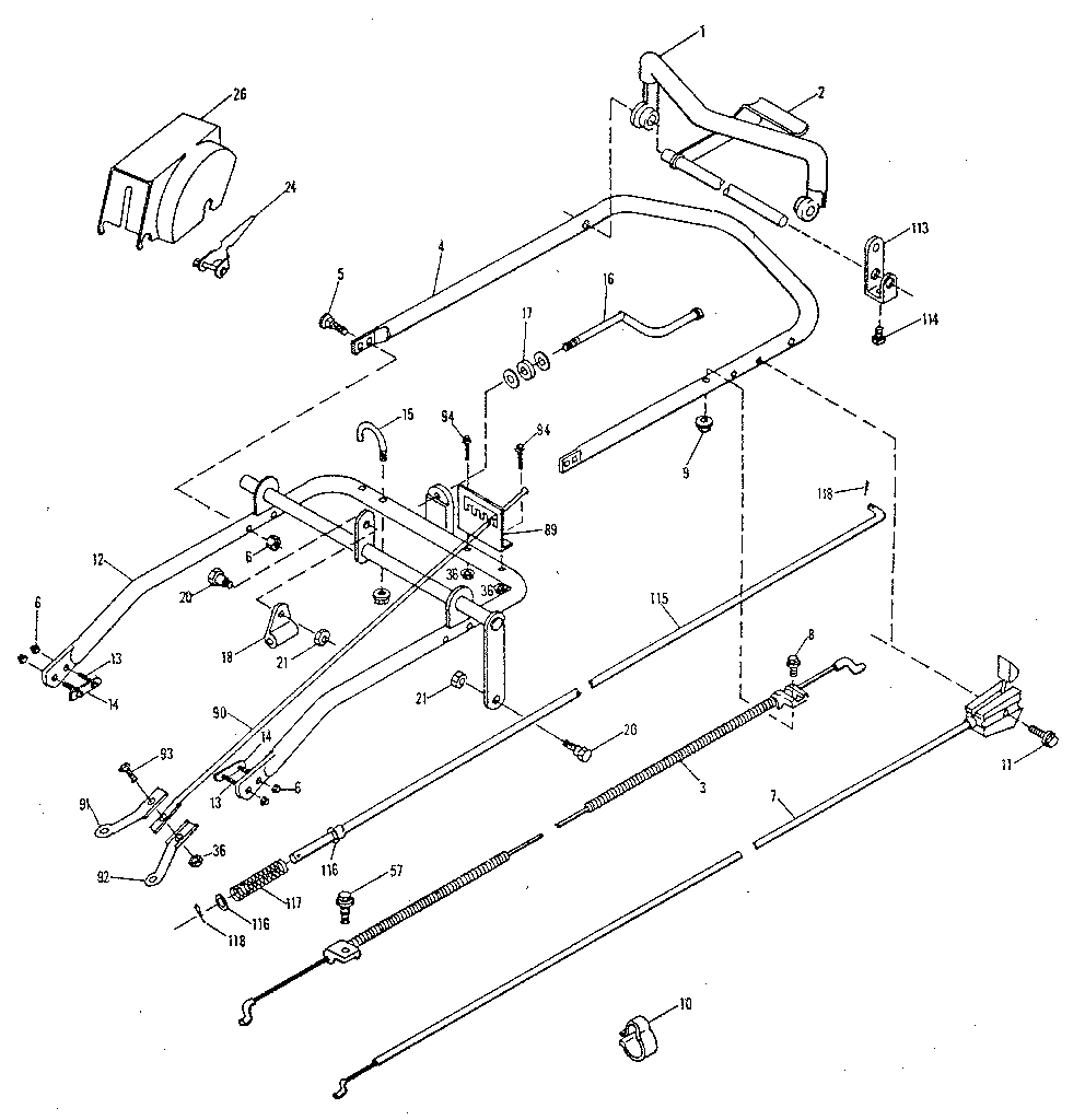 Lower and upper handles