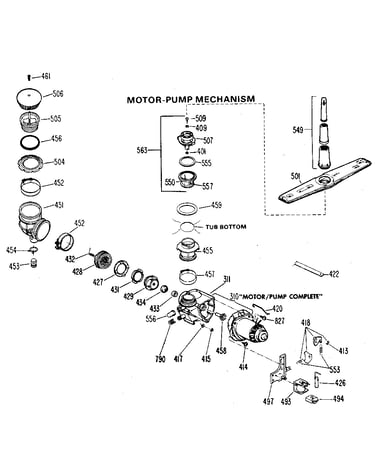 Motor - pump assembly