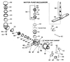 GE GSD400YK-02 motor-pump assembly diagram