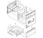 Whirlpool RF390PXVW0 door and drawer diagram