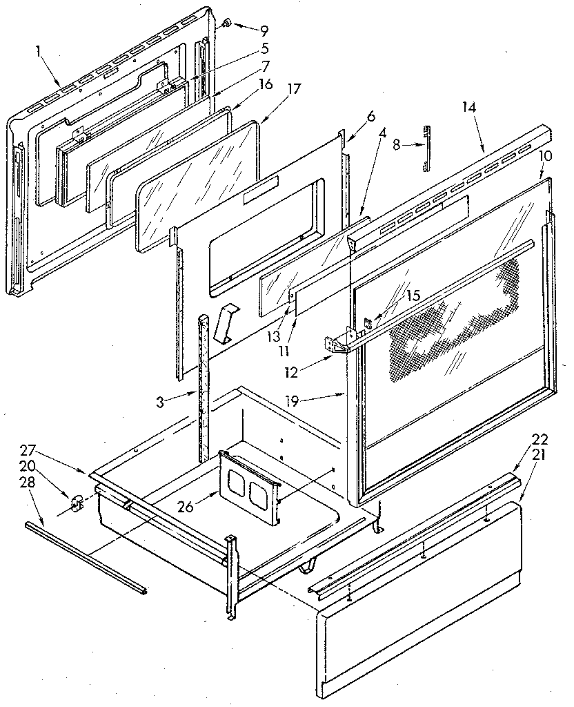 Door and drawer