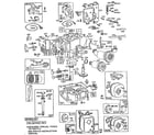 Briggs & Stratton 190700 TO 190799 (5715 - 5719) replacement parts diagram