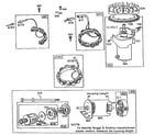 Briggs & Stratton 190700 TO 190799 (2015 - 2044) electric starter, motor and drive assembly diagram