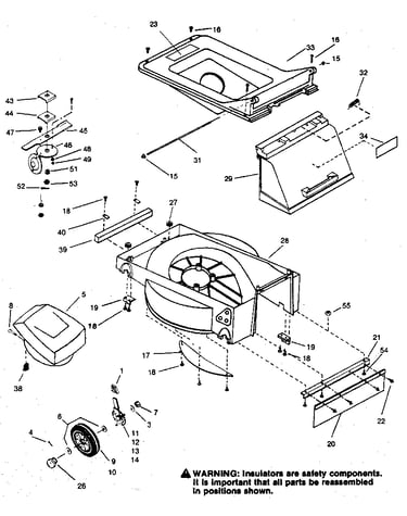Blade, deck, & wheel assembly