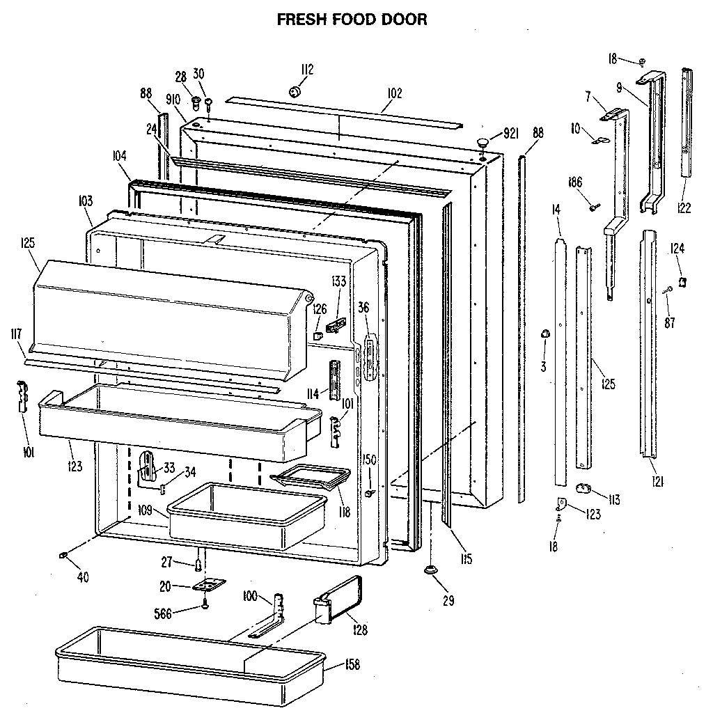 Fresh food door