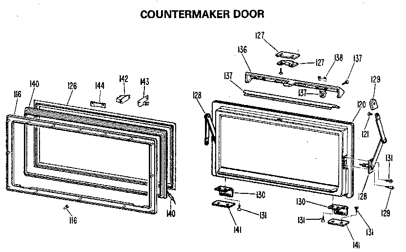 Countermaker door