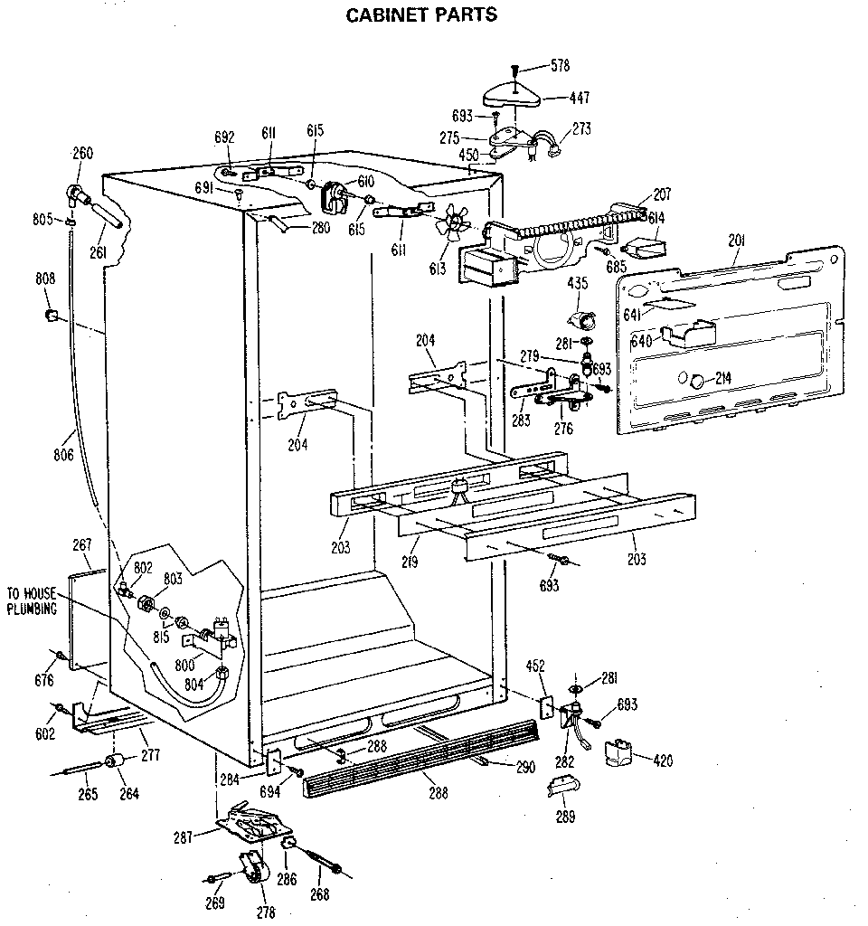 Cabinet parts
