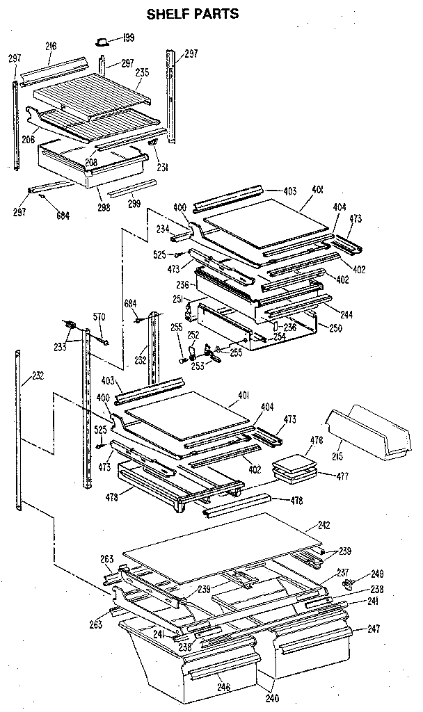 Shelf parts