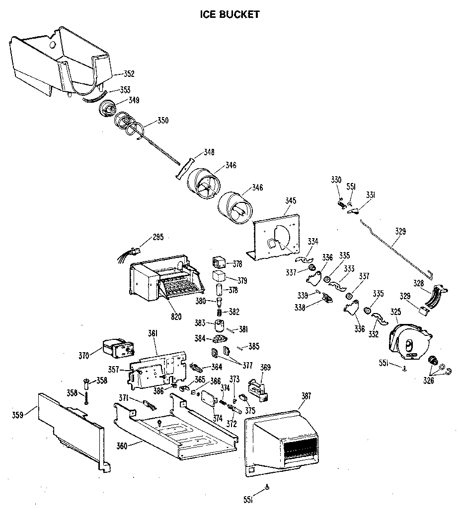 ICE BUCKET/AUGER