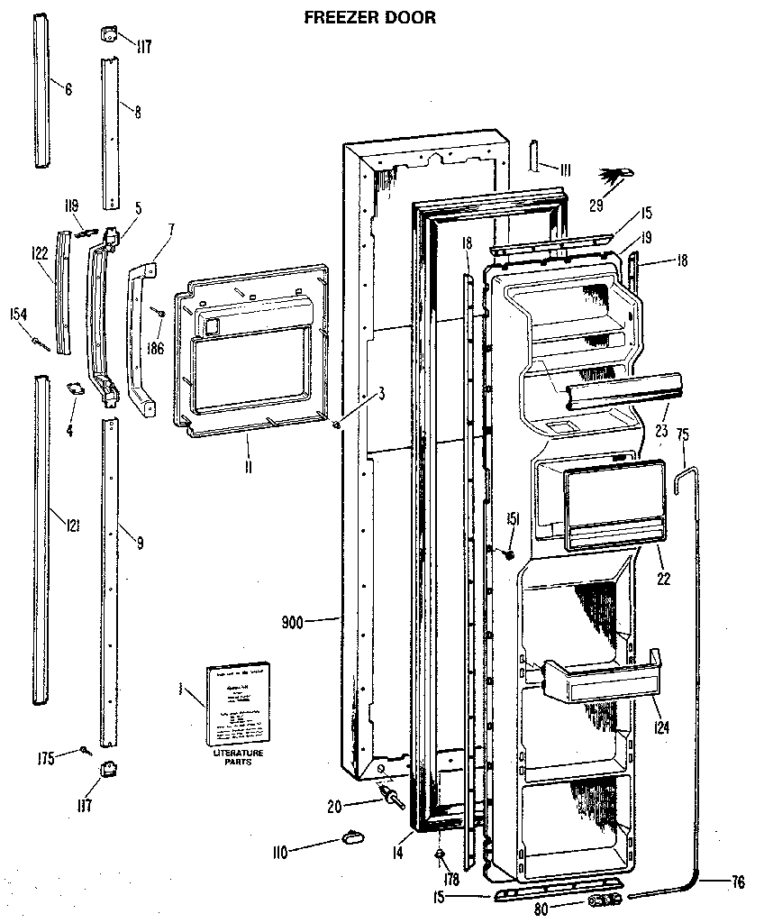 Freezer door