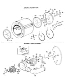 Drum/heater/blower and drive