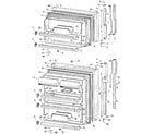 GE TBX24ZKFR doors diagram