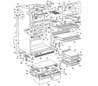 GE TBX24ZKFR cabinet diagram