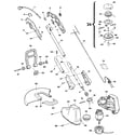 Craftsman 257798040 drive shaft and head assembly diagram
