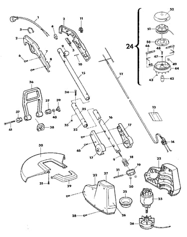 Drive shaft and head assembly