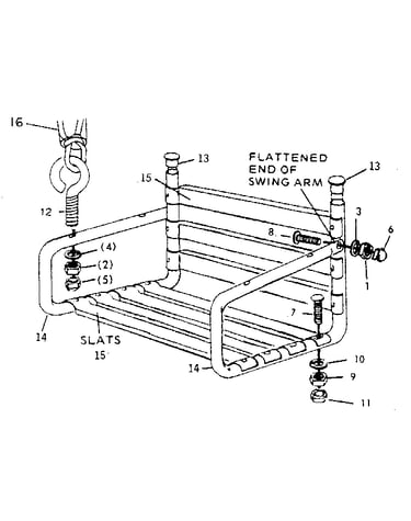 Adult lawn swing