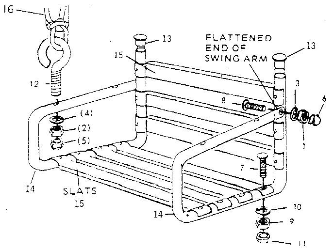 Adult lawn swing